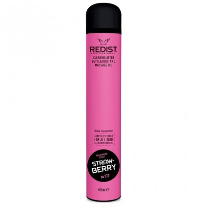 Redist Cleansing & Massage Oil Spray Strawberry 400ml سبري زيت للمساج وبعد الواكس للجسم