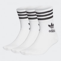 جوارب اديداس ميد كت كرو ( 3أزواج) للجنسين لون أبيض-adidas Unisex' Enjoy Summer Mid Cut Crew Socks 3 Pairs