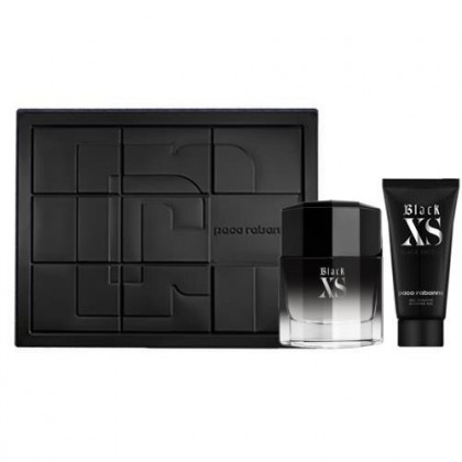 Paco Rabanne Black XS Black Excess SET ( 100ml EDT Perfume + 100ml Shower Gel ) For Men