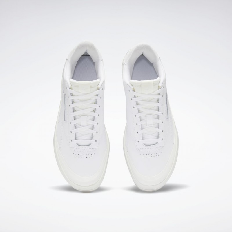 Reebok Women's Club C Double Geo Shoes- حذاء ريبوك كلو سي دبل جيو للنساء لون أبيض
