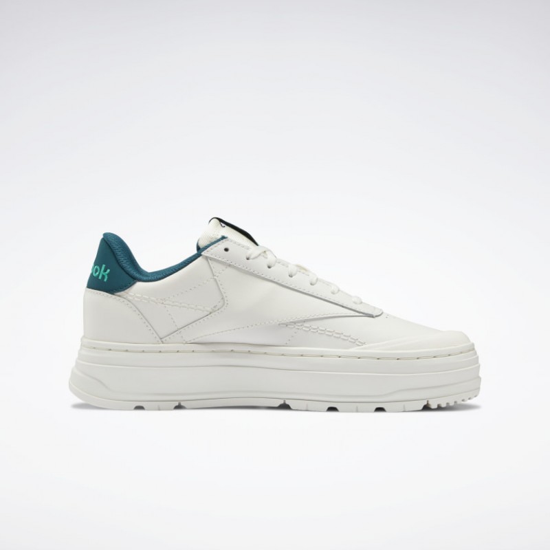 tan reebok club c double geo