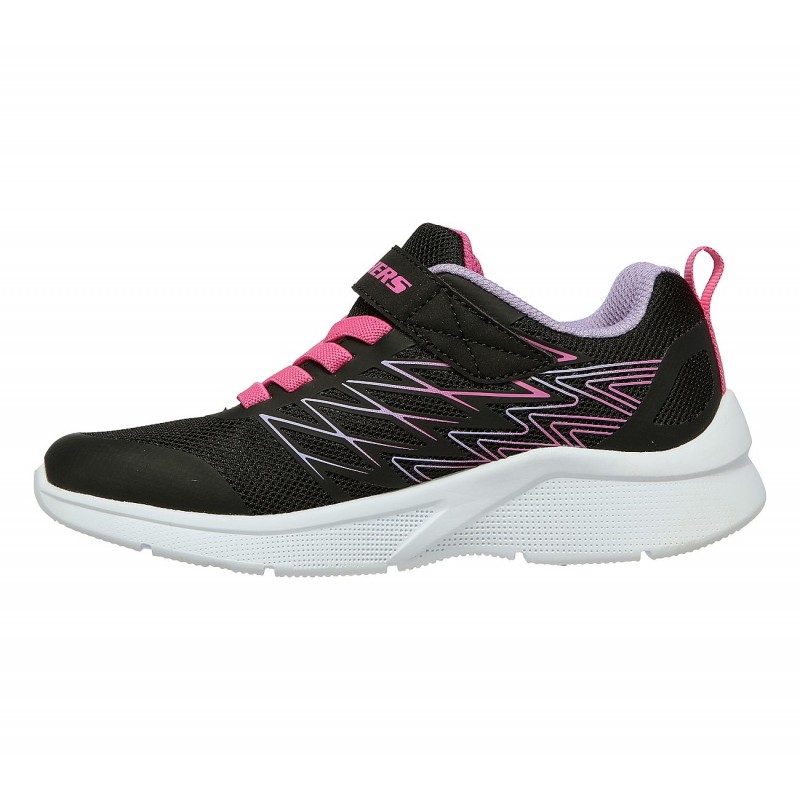 Skechers Kid's Microspec - Bright Runner Shoes - حذاء سكيتشرز ميكرو سبيس- برايت راننر للأطفال لون أسود ونعل أبيض