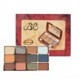 BR Matted Eye Shadow Assorted Colors 12 Shades With Mirror