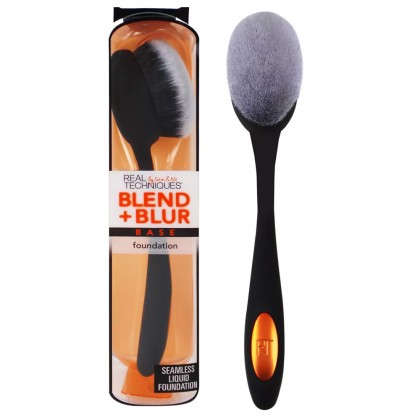 Real Techniques Mezcla brocha de maquillaje desenfoque para base líquida
