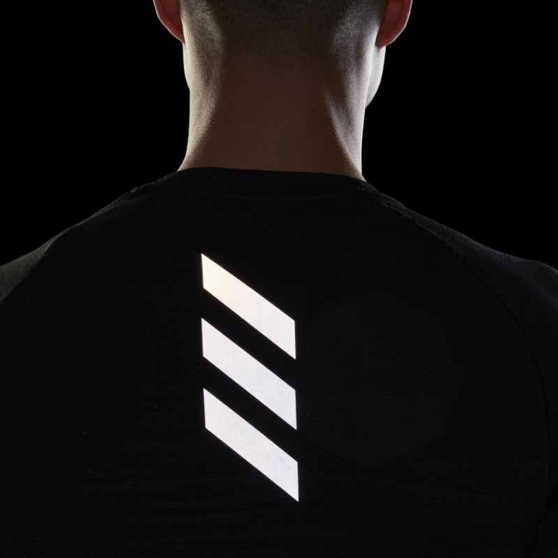 adidas Runner Long Sleeve Tee Black- بلوزة اديداس راننر لونج