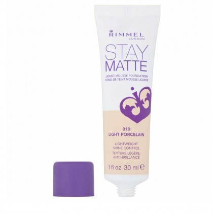 Rimmel Stay Matte Liquid Mousse Foundation 010 LIGHT PORCELAIN( New