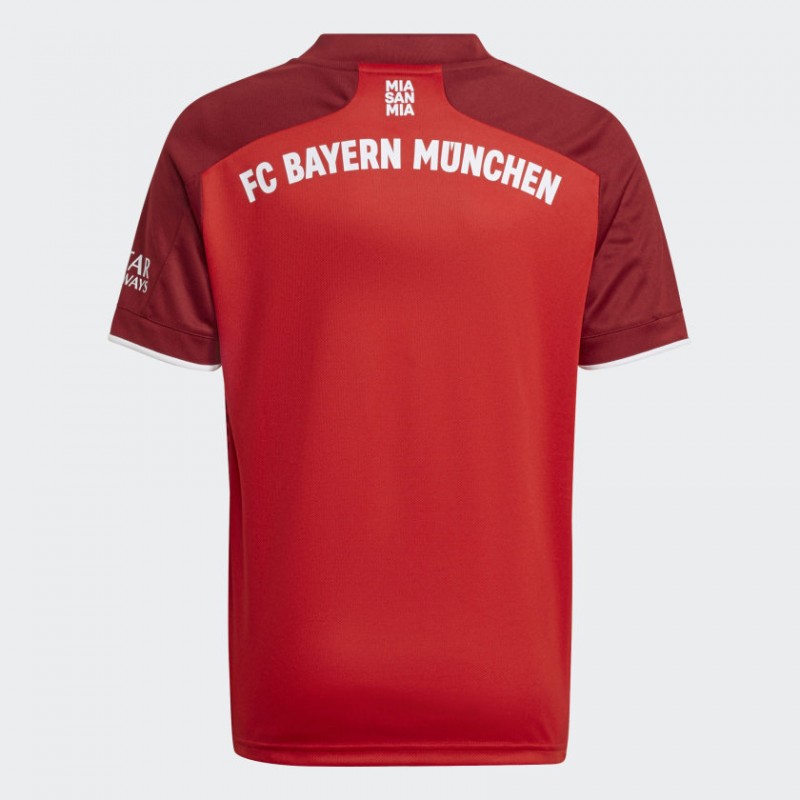 adidas FC Bayern Home Jersey - Red- تيشيرت اديداس بايرن ميونيخ الرسمي  للجنسين لون أحمر
