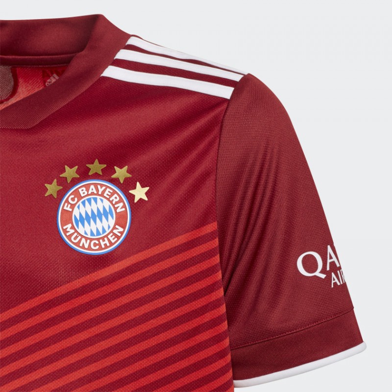 adidas FC Bayern Home Jersey - Red- تيشيرت اديداس بايرن ميونيخ الرسمي  للجنسين لون أحمر
