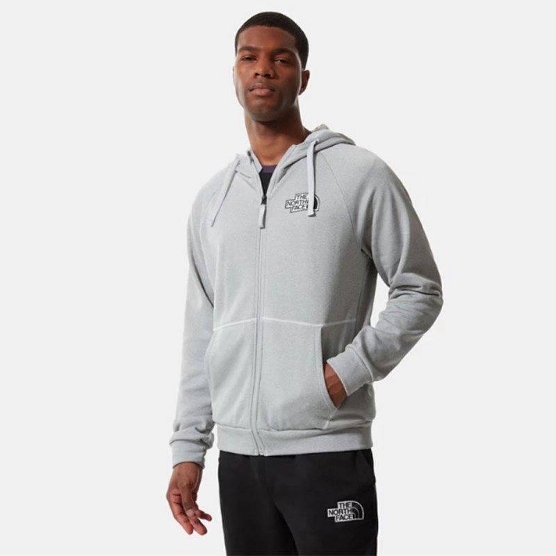 The North Face Men's M Exploration Zip Hoodie - جاكيت ذا نورث فيس ام اكسبلوريشن هودي للرجال لون رمادي