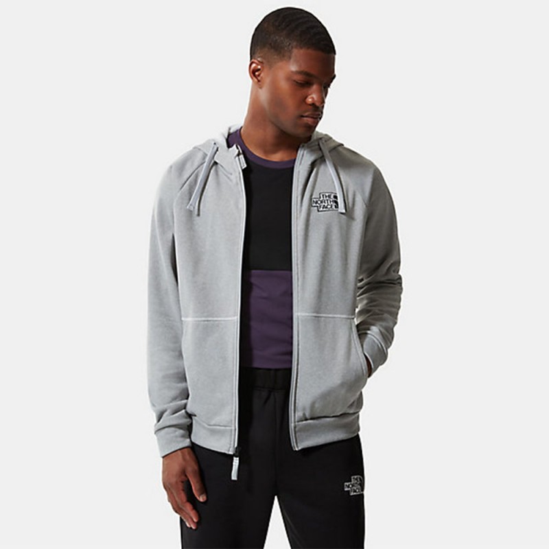 The North Face Men's M Exploration Zip Hoodie - جاكيت ذا نورث فيس ام اكسبلوريشن هودي للرجال لون رمادي