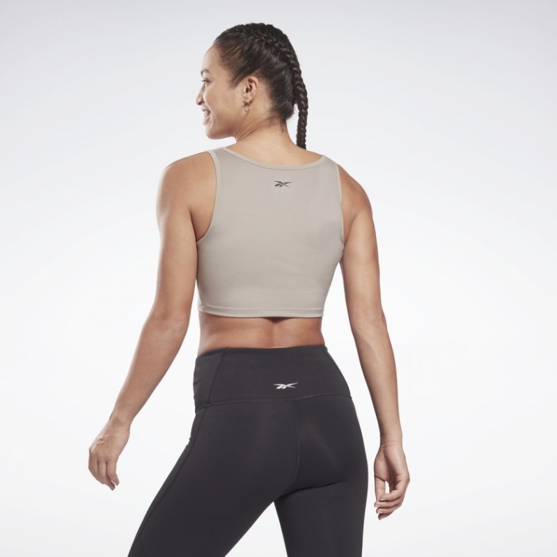 Reebok S Ruched Cropped Ta