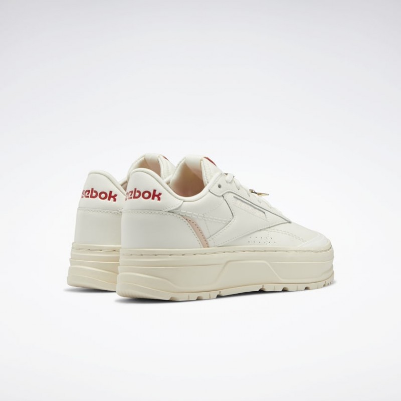 حذاء ريبوك كلوب سي دبل جيو للنساء لون طحيني - Reebok Women's Club C Double GEO Shoes 
