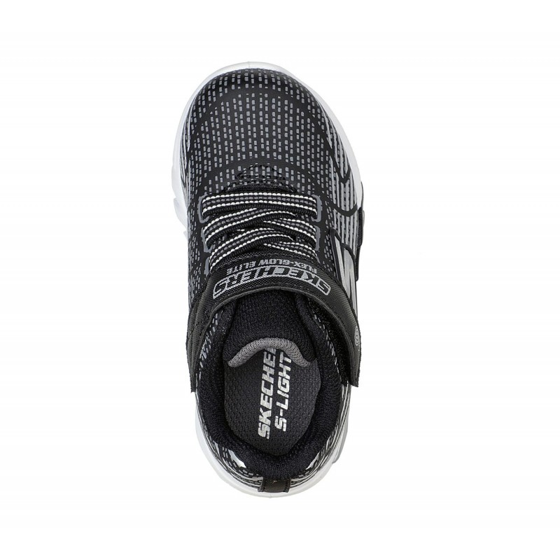 Skechers Kids' S Lights: Flex-Glow Elite Shoes - حذاء سكيتشرز فليكس جلو ايليت للأطفال لون أسود