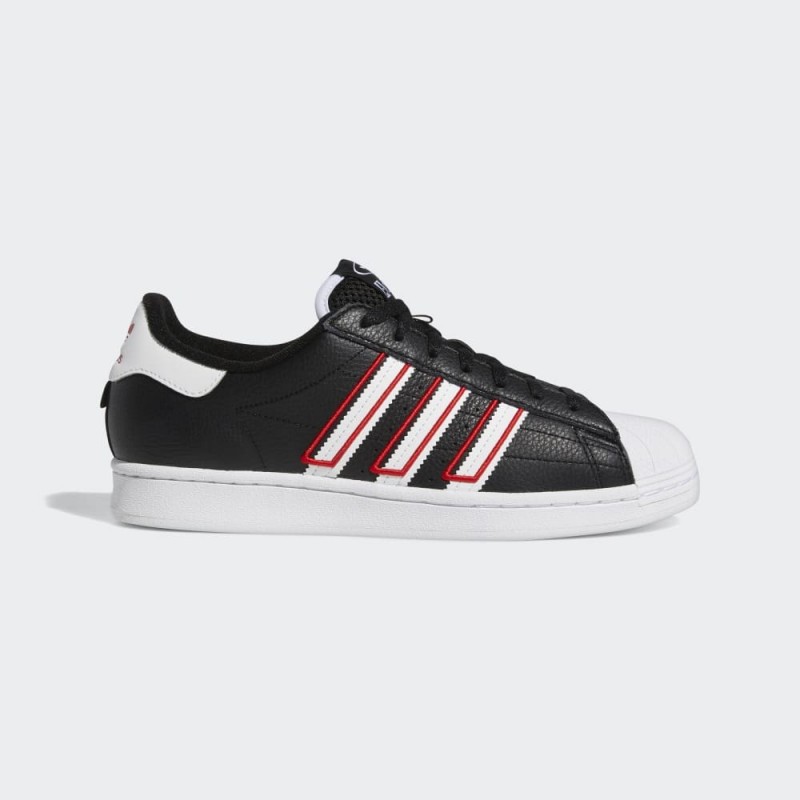 adidas Unisex Superstar Shoes - حذاء اديداس سوبر ستار للجنسين لون أسود 