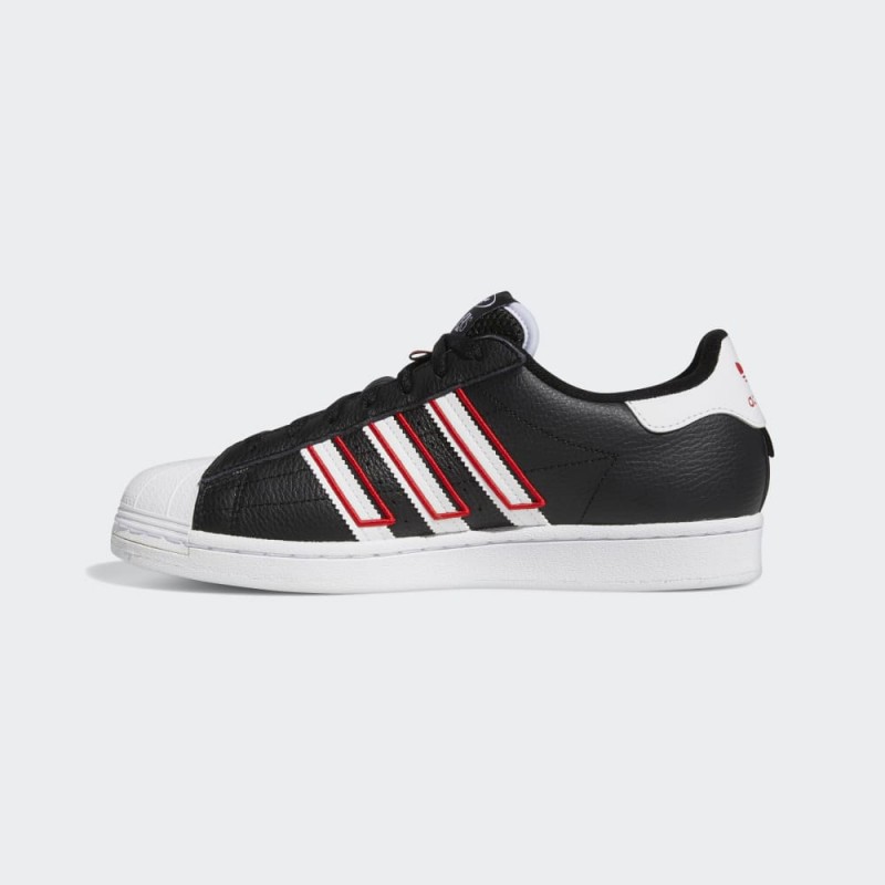 adidas Unisex Superstar Shoes - حذاء اديداس سوبر ستار للجنسين لون أسود 