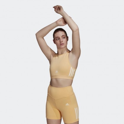 adidas Womens' Hyperglam AEROREADY Training Light-Support Bra- صدرية اديداس هايبر جلام ارو ريدي للنساء لون اصفر