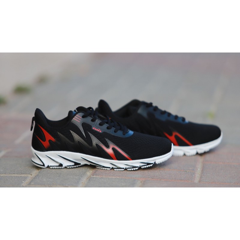 حذاء ديادورا لوتيم 1 للرجال لون أسود وأبيض - Diadora Men's LOTEM 1 Shoes 