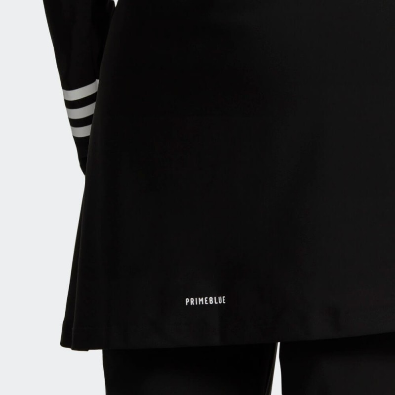 بلوزة سباحة طويلة مزينة بشعار الماركة من اديداس للنساء لون أسود Adidas 3STRIPES LONG SLEEVE SWIM TOP
