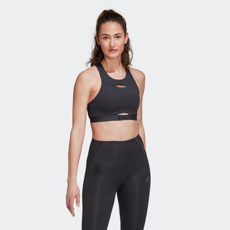 adidas Womens' Powerimpact Luxe Training Bra- صدرية اديداس بور ايمباكت للنساء لون أسود