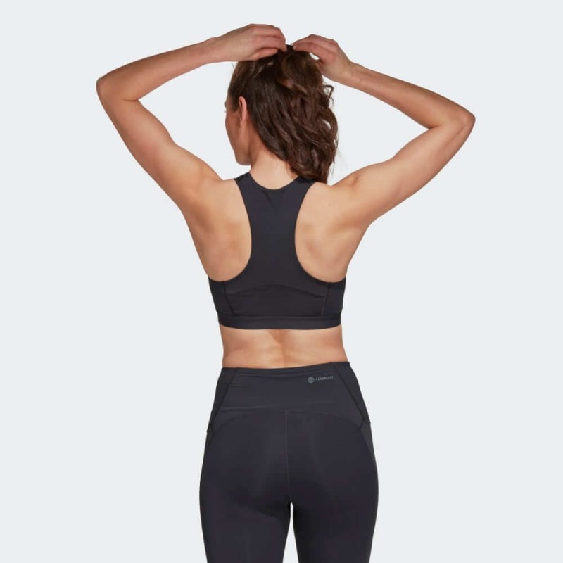 adidas Womens' Powerimpact Luxe Training Bra- صدرية اديداس بور ايمباكت للنساء لون أسود