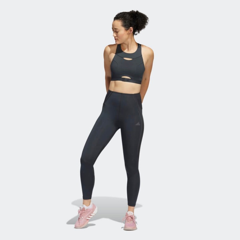 adidas Womens' Powerimpact Luxe Training Bra- صدرية اديداس بور ايمباكت للنساء لون أسود