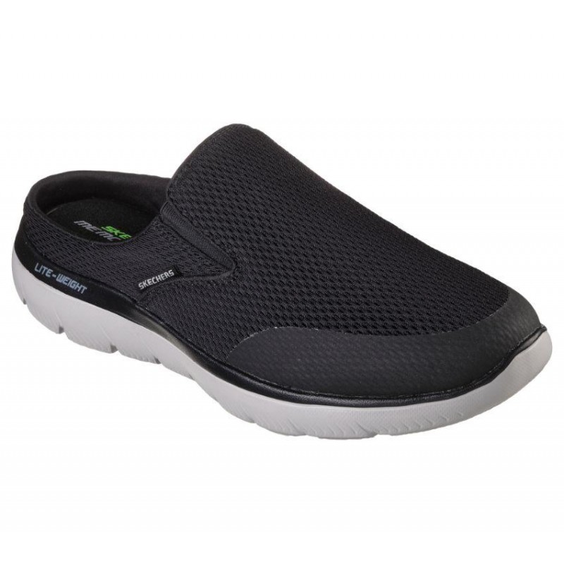 Skechers Men's Summits - Vindicator Shoes - حذاء سكيتشرز سميتس - فينديكاتور للرجال لون أسود ونعل ابيض