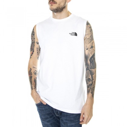 The North Face Men's Simple Dome Tank - بلوزة حفر ذا نورث فيس سيمبل دوم تانك للرجال لون أبيض  
