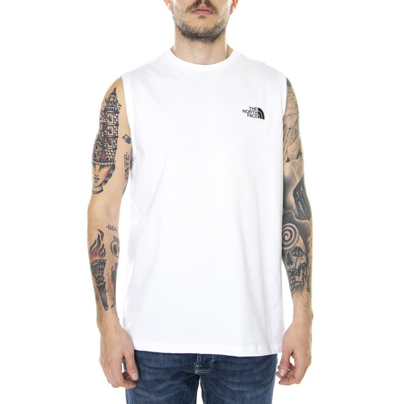The North Face Men's Simple Dome Tank - بلوزة حفر ذا نورث فيس سيمبل دوم تانك للرجال لون أبيض