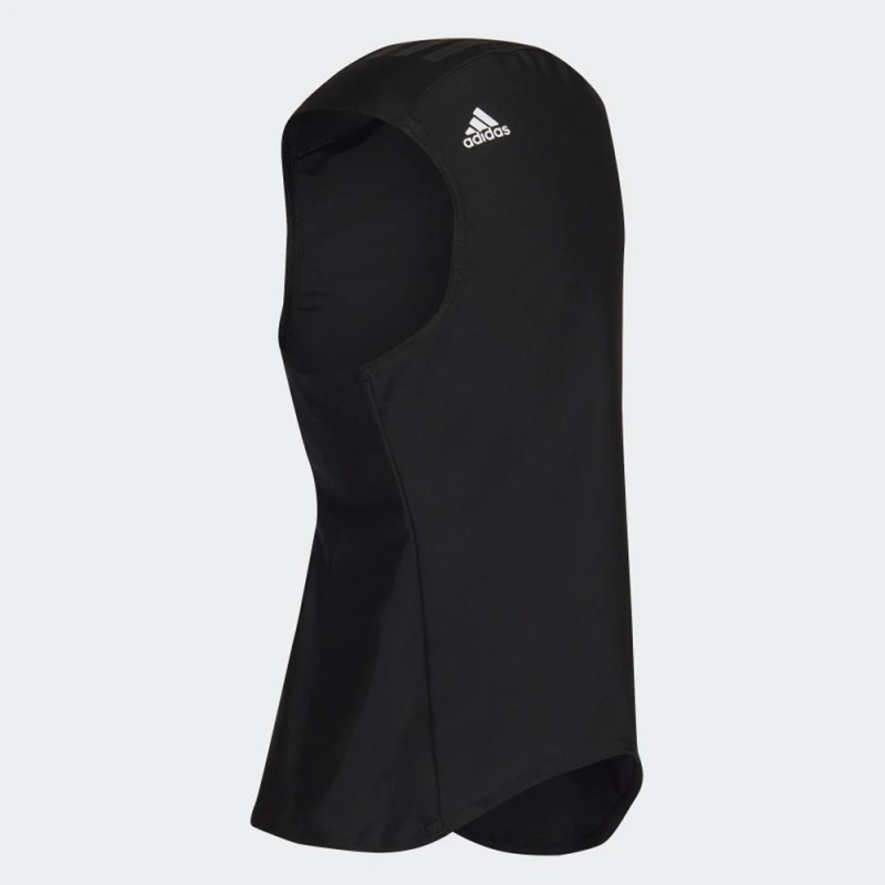 حجاب سباحة بطباعة 3 خطوط من أديداس للنساء لون أسود ADIDAS 3-STRIPES SWIM