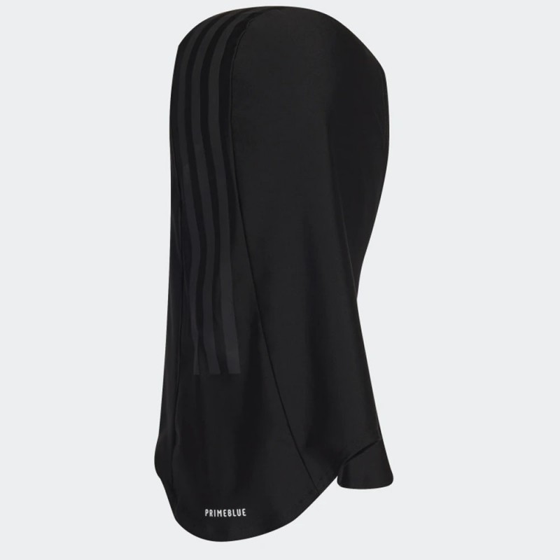حجاب سباحة بطباعة 3 خطوط من أديداس للنساء لون أسود ADIDAS 3-STRIPES SWIM