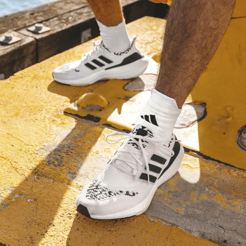 جوارب اديداس اكس سوبر نوفا للجنسين (زوج واحد) لون أبيض-adidas Unisex Running x Supernova Quarter Performance Socks