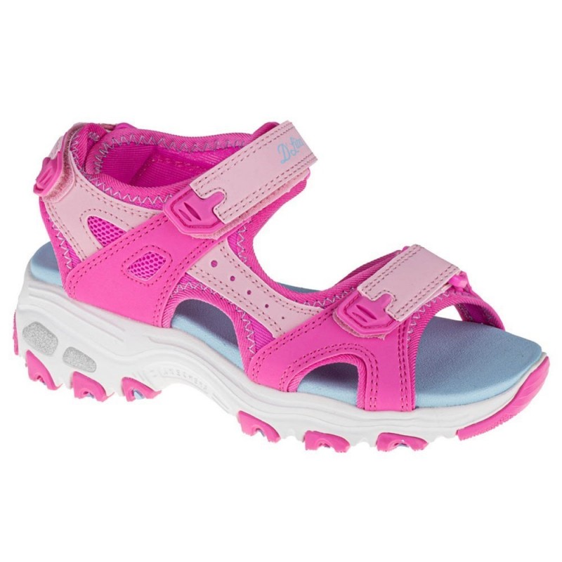 Skechers Kids' D'lites Outdoor Sandal- صندل سكيتشرز دي لايت اوت دور للأطفال لون زهري