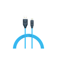 C104 IPHONE SILICONE CABLE 1M 2.1A كيبل