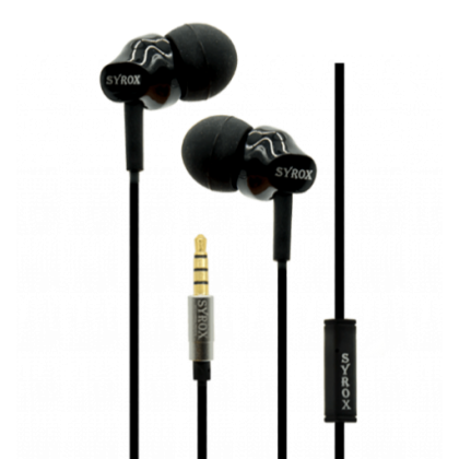 K8 Stereo Wired Headphones black sport