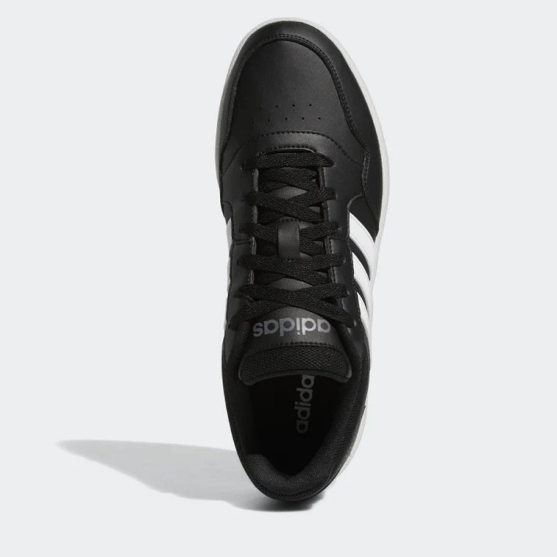 adidas Mens' Hoops 3.0 Low Classic Vintage Shoes - حذاء اديداس هوبس 3.0 لو كلاسيك للرجال لون اسود ونعل ابيض