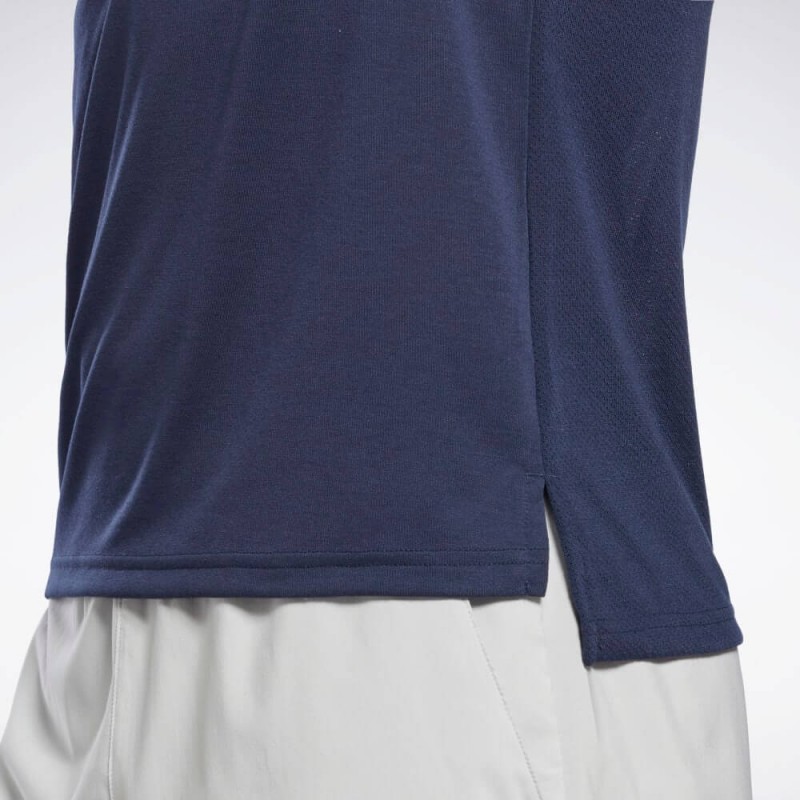 Reebok Mens' Workout Ready Supremium Graphic Tee- تيشيرت ريبوك وورك اوت للرجال لون كحلي