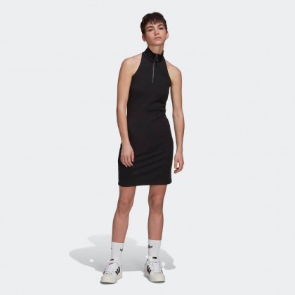 فستان اديداس كونتيمبو للنساء لون أسود- adidas Womens' Adicolor Contempo Dress - Black