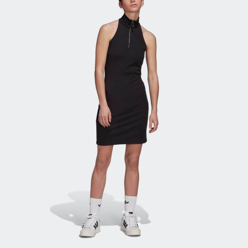 فستان اديداس كونتيمبو للنساء لون أسود- adidas Womens' Adicolor Contempo Dress - Black