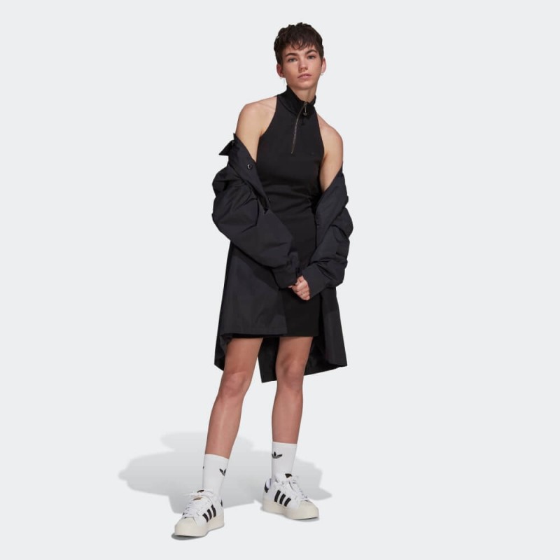 فستان اديداس كونتيمبو للنساء لون أسود- adidas Womens' Adicolor Contempo Dress - Black
