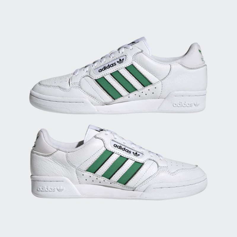 حذاء كونتيننتال 80 من اديداس للرجال حذاء رياضي لون أبيض adidas CONTINENTAL 80 STRIPES SHOES