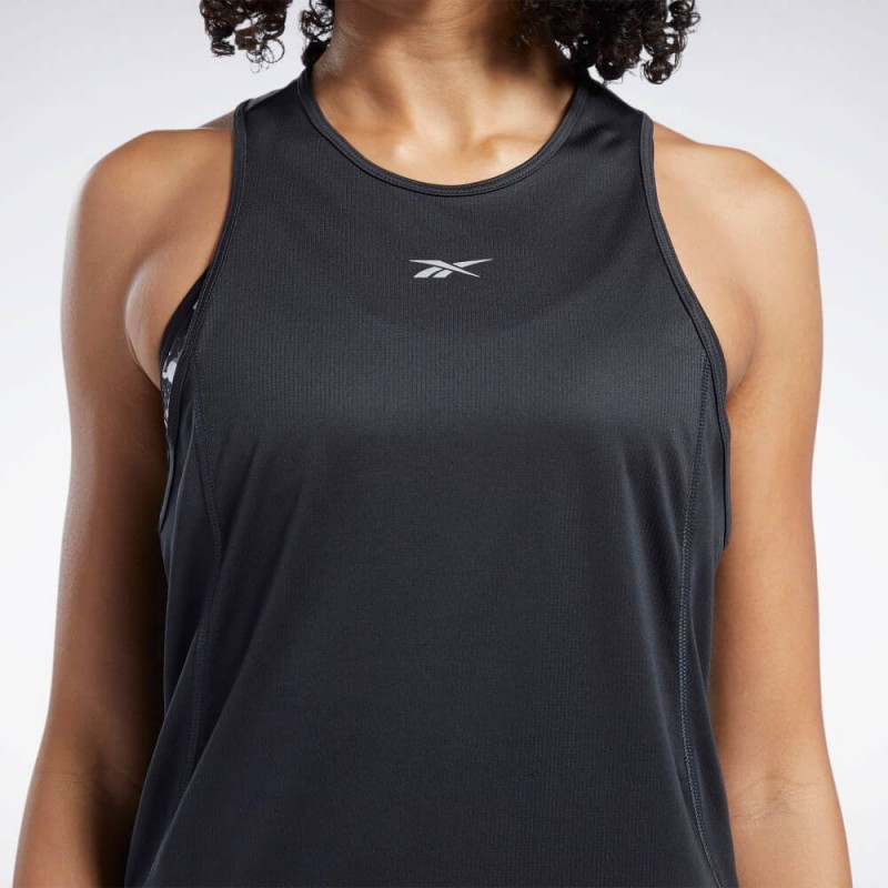 تيشيرت (حفر) ريبوك ورك اوت ريدي سبيد ويك تانك للنساء لون أسود - Reebok Women's Workout Ready Speedwick Tank Top- Black