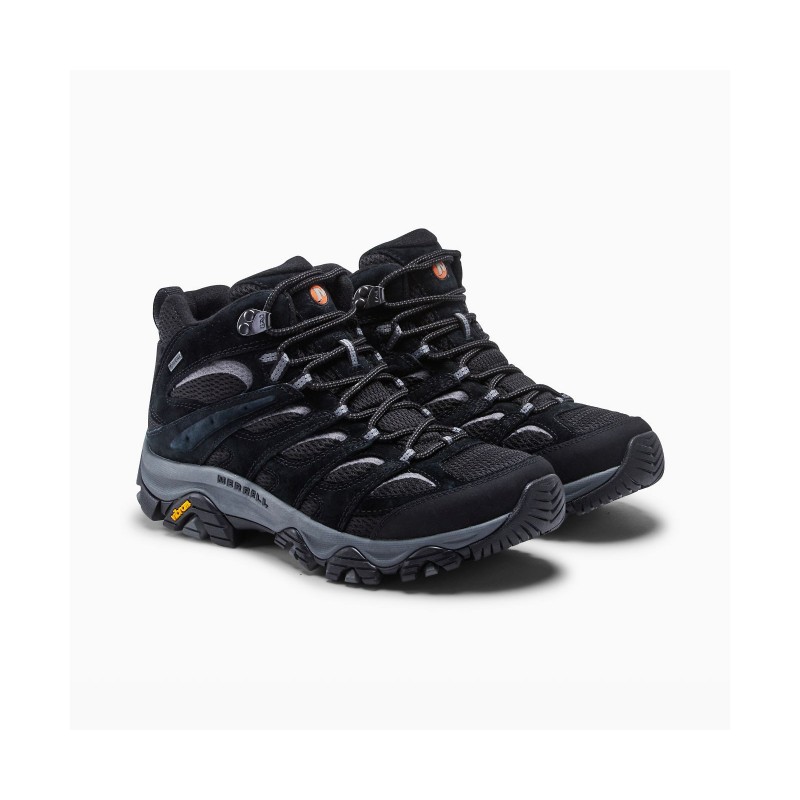 Merrell Men's Moab 3 Mid GORE-TEX Shoes - حذاء ميريل مواب 3 ميد للرجال لون أسود