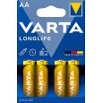 بطاريات فارتا لونغ لايف AA 4 Varta Batteries Longlife AA 4