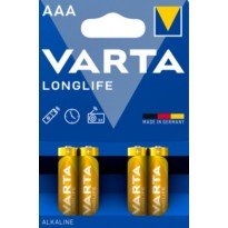 بطاريات فارتا لونغ لايف AAA 4 Varta Batteries Longlife AAA 4