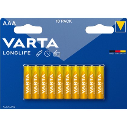 بطاريات فارتا لونغ لايف AAA 10 Varta Batteries Longlife AAA 10