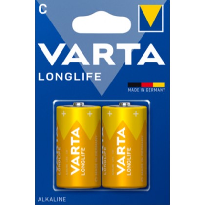 بطاريات فارتا لونغ لايف C 2 Varta Batteries Longlife C 2