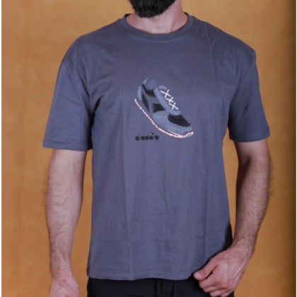 تيشيرت ديادورا بطباعة غرافيك للرجال لون أزرق- Diadora Men's CTN T-Shirt 