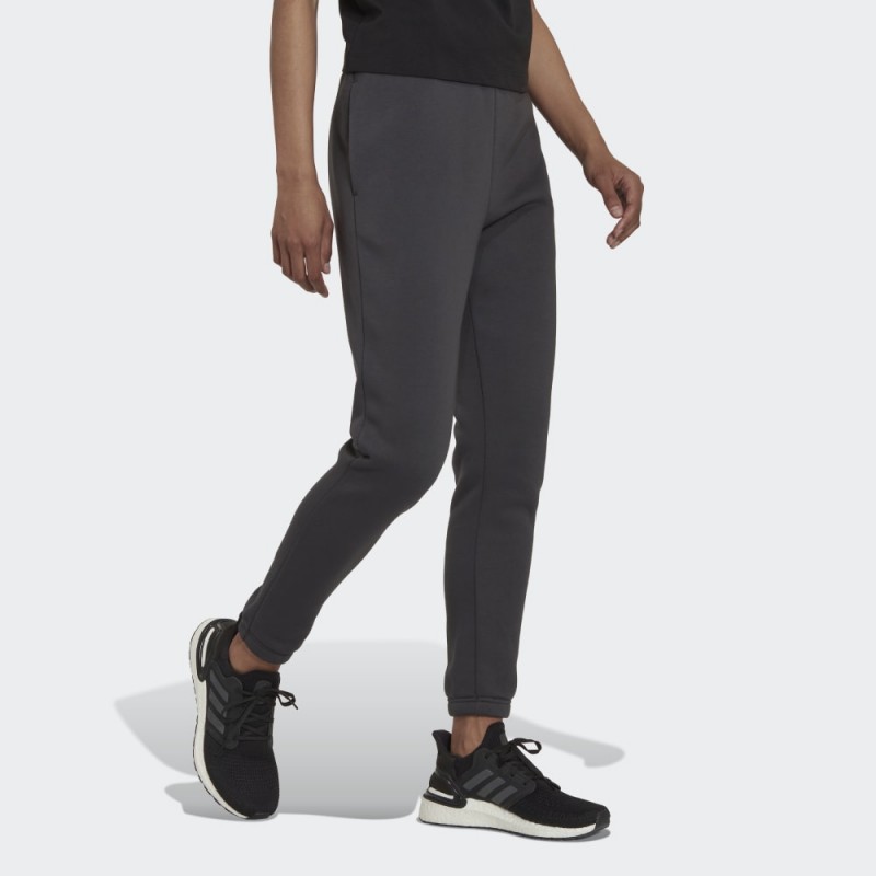Adidas Womens' Studio Lounge Regular Fit Pants-Grey 