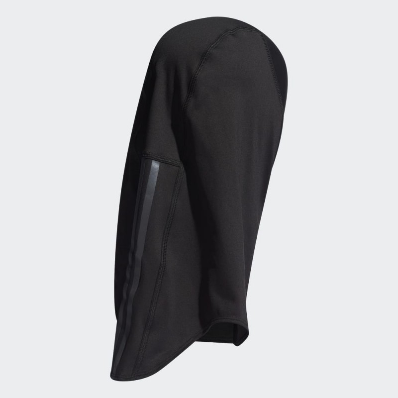 حجاب سباحة بطباعة 3 خطوط من أديداس للنساء لون أسود ADIDAS RUN ICONS 3-STRIPES SPORT