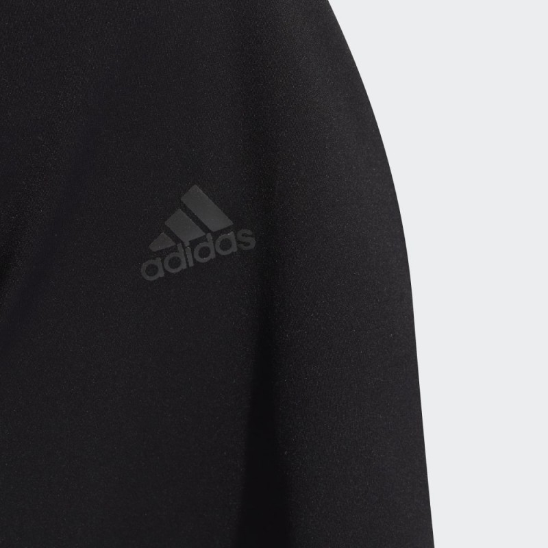 حجاب سباحة بطباعة 3 خطوط من أديداس للنساء لون أسود ADIDAS RUN ICONS 3-STRIPES SPORT